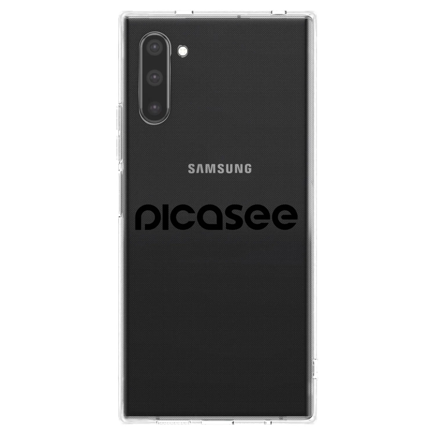 Picasee husă transparentă din silicon pentru Samsung Galaxy Note 10 N970F - Picasee - new logo - black