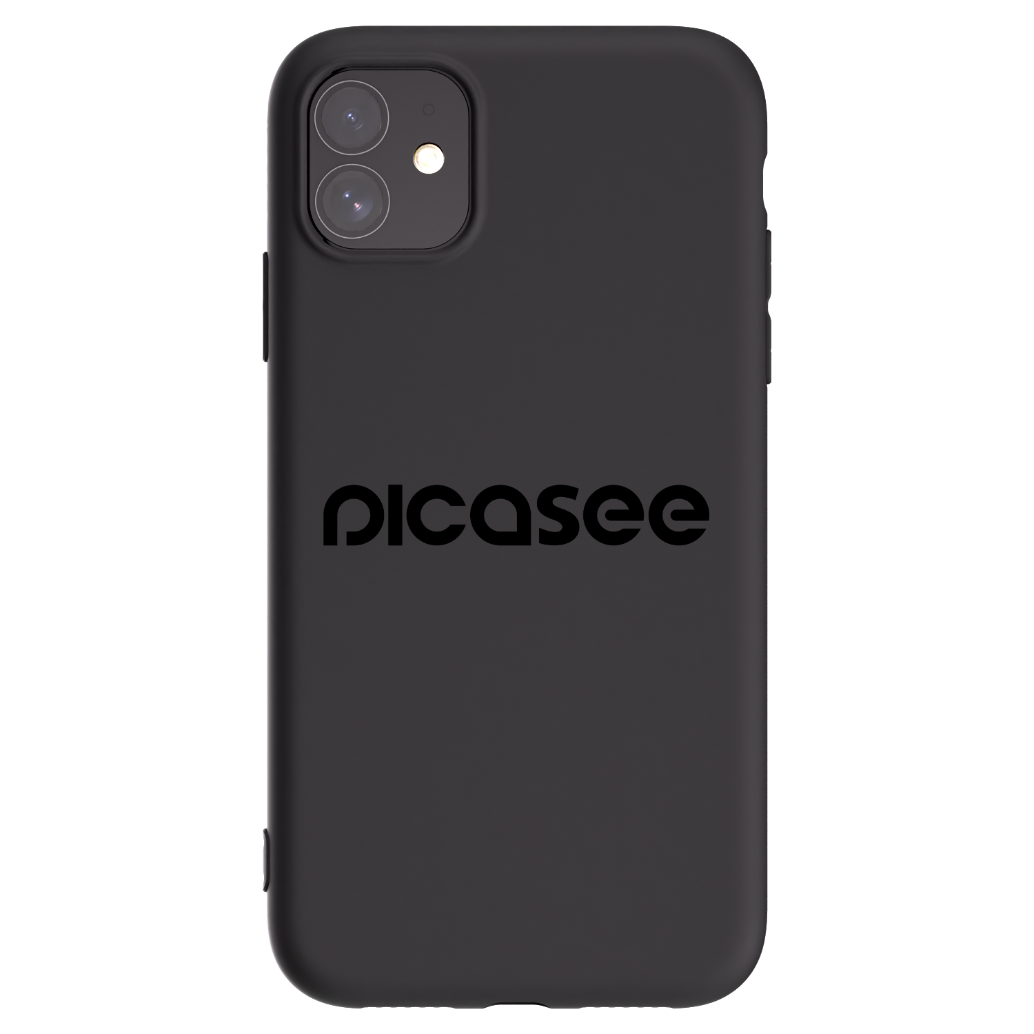 Picasee husă neagră din silicon pentru Apple iPhone 11 - Picasee - new logo - black