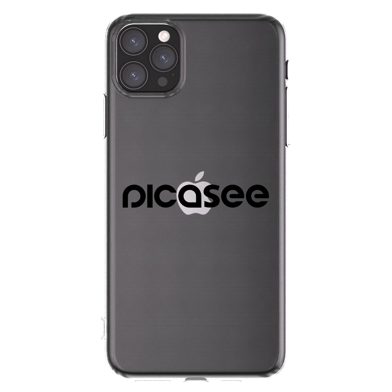 Picasee husă transparentă din silicon pentru Apple iPhone 11 Pro Max - Picasee - new logo - black