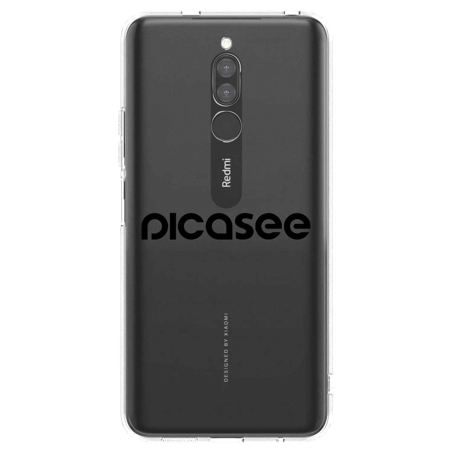 Picasee husă transparentă din silicon pentru Xiaomi Redmi 8 - Picasee - new logo - black
