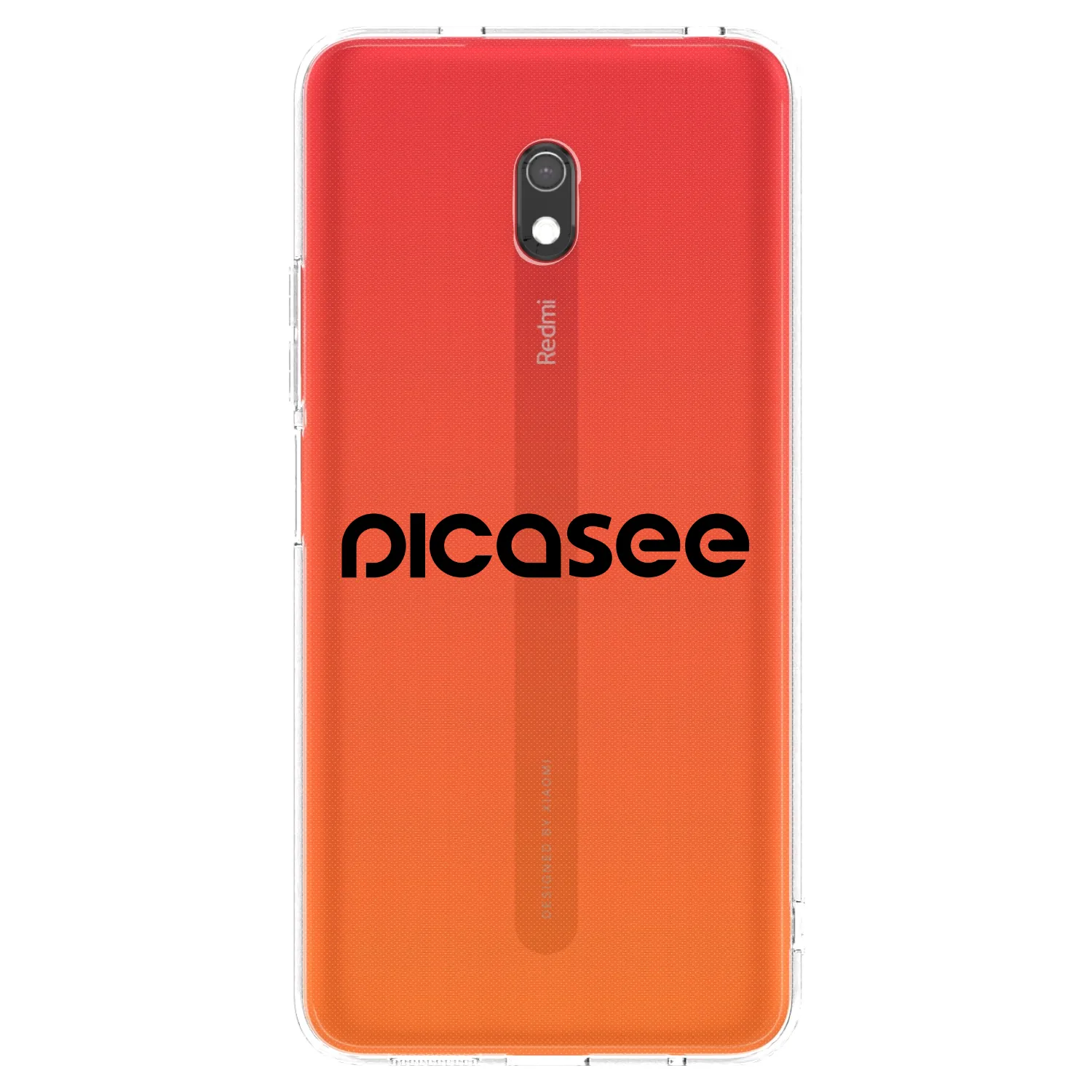 Picasee husă transparentă din silicon pentru Xiaomi Redmi 8A - Picasee - new logo - black