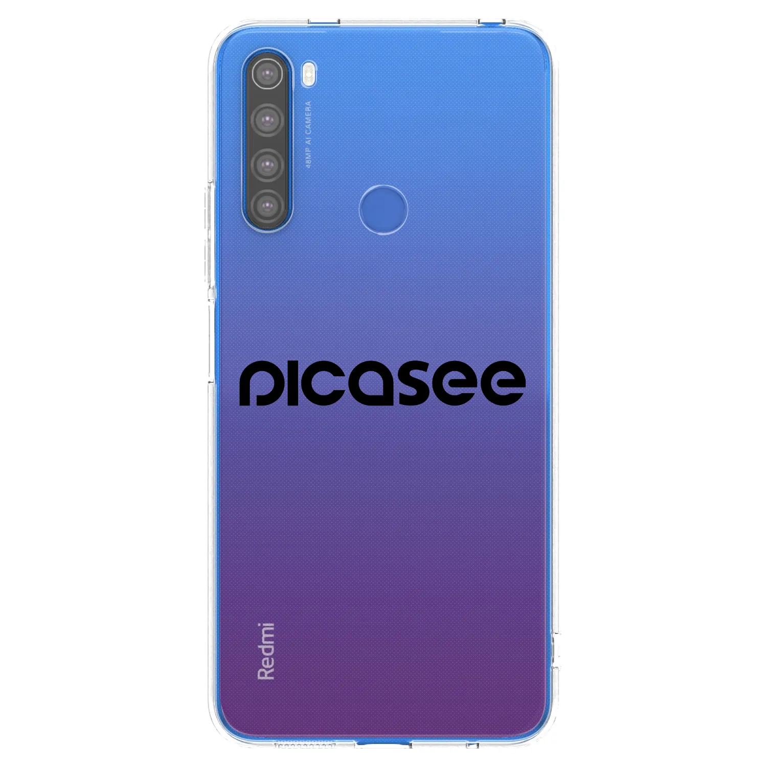 Picasee husă transparentă din silicon pentru Xiaomi Redmi Note 8T - Picasee - new logo - black
