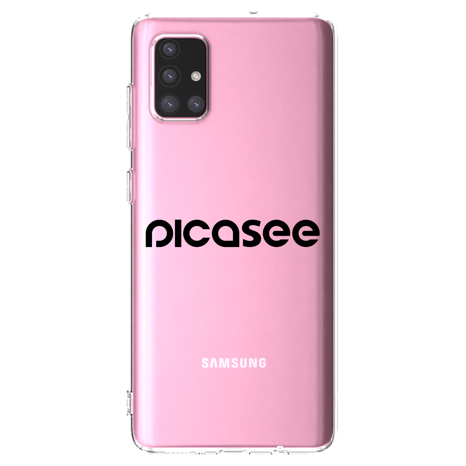 Picasee husă transparentă din silicon pentru Samsung Galaxy A71 A715F - Picasee - new logo - black