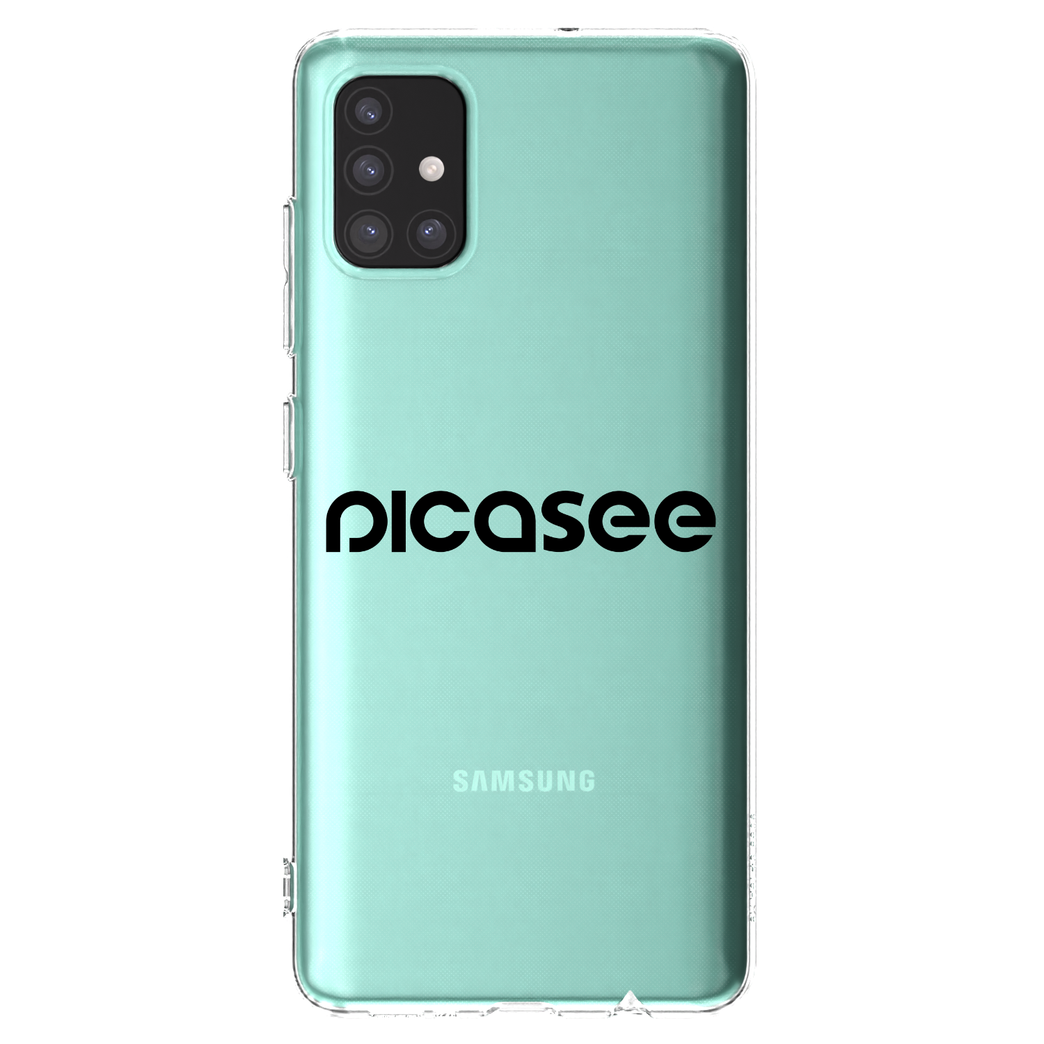 Picasee husă transparentă din silicon pentru Samsung Galaxy A51 A515F - Picasee - new logo - black