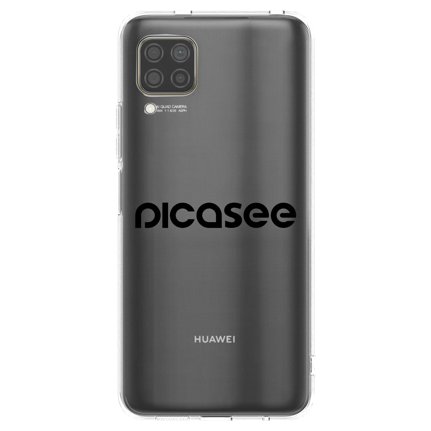 Picasee husă transparentă din silicon pentru Huawei P40 Lite - Picasee - new logo - black