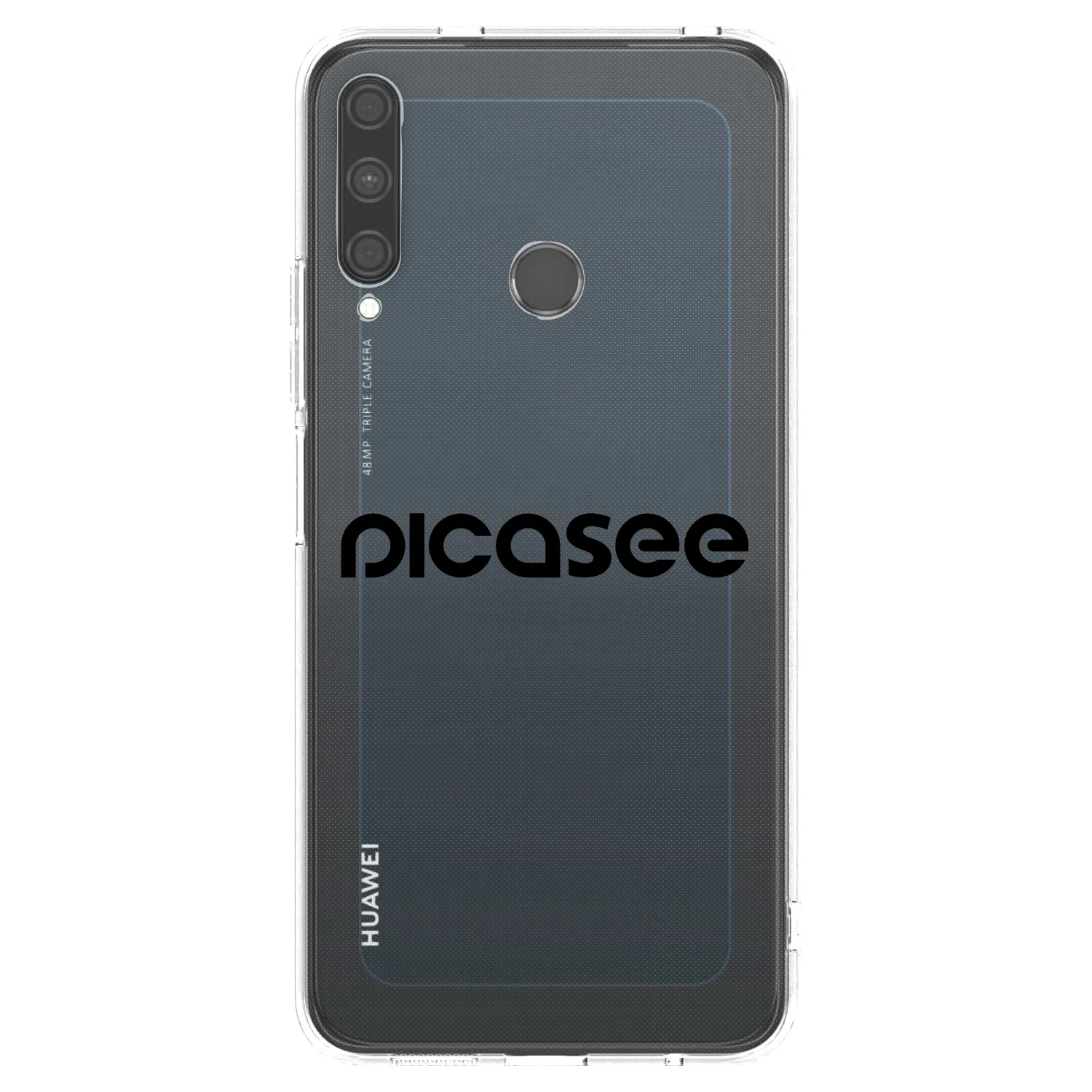 Picasee husă transparentă din silicon pentru Huawei P40 Lite E - Picasee - new logo - black