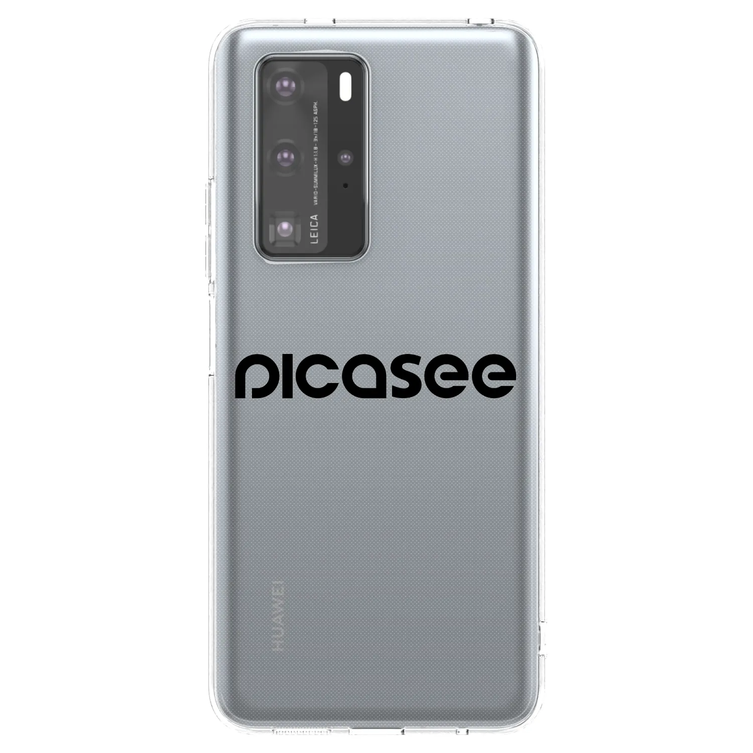 Picasee husă transparentă din silicon pentru Huawei P40 Pro - Picasee - new logo - black