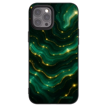 Picasee husă neagră din silicon pentru Apple iPhone 12 Pro Max - Emerald