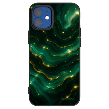 Picasee husă neagră din silicon pentru Apple iPhone 12 mini - Emerald