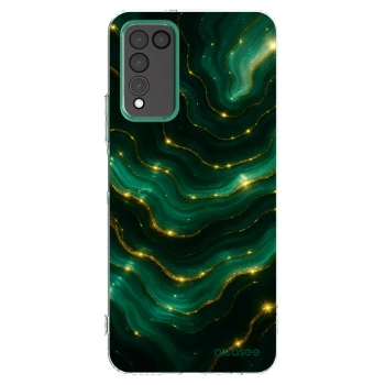 Picasee husă transparentă din silicon pentru Honor 10X Lite - Emerald