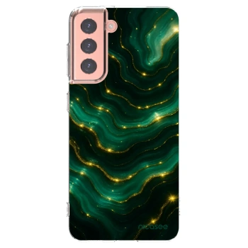 Picasee husă transparentă din silicon pentru Samsung Galaxy S21 5G G991B - Emerald