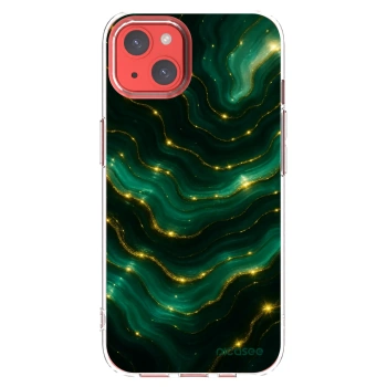 Picasee husă transparentă din silicon pentru Apple iPhone 13 - Emerald