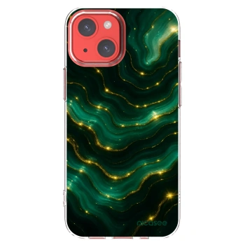 Picasee husă transparentă din silicon pentru Apple iPhone 13 mini - Emerald