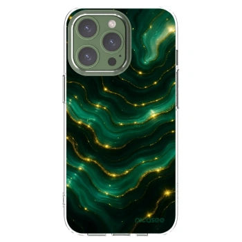 Picasee husă transparentă din silicon pentru Apple iPhone 13 Pro - Emerald