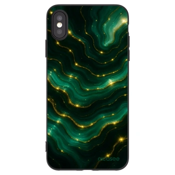 Picasee husă neagră din silicon pentru Apple iPhone XS Max - Emerald