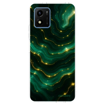 Picasee husă transparentă din silicon pentru Vivo Y01 - Emerald