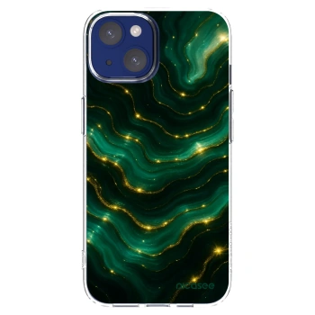 Picasee husă transparentă din silicon pentru Apple iPhone 14 - Emerald