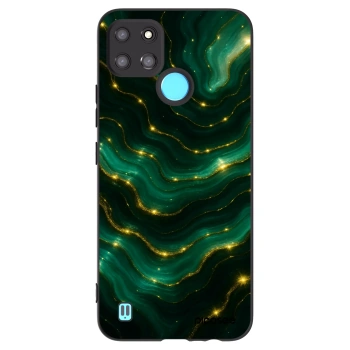 Picasee husă neagră din silicon pentru Realme C21Y - Emerald