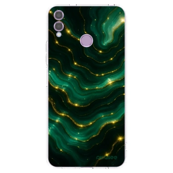 Picasee husă transparentă din silicon pentru Honor 8X - Emerald