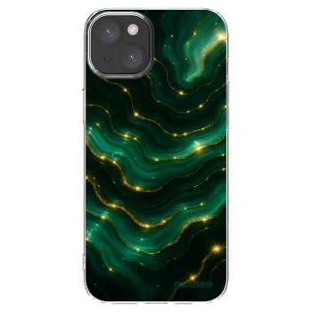 Picasee husă transparentă din silicon pentru Apple iPhone 15 Plus - Emerald