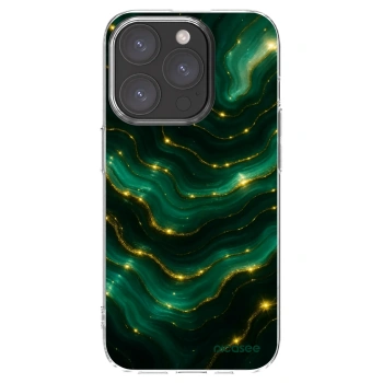 Picasee husă transparentă din silicon pentru Apple iPhone 15 Pro - Emerald