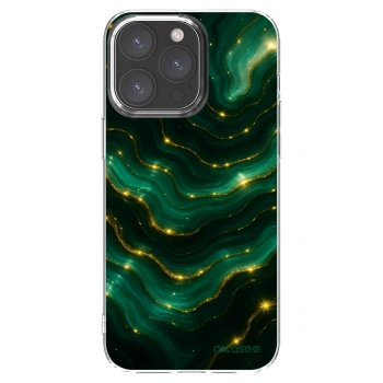 Picasee husă transparentă din silicon pentru Apple iPhone 15 Pro Max - Emerald