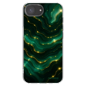 Picasee husă transparentă din silicon pentru Apple iPhone 16e - Emerald