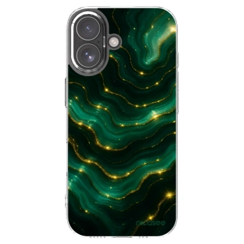 Picasee husă transparentă din silicon pentru Apple iPhone 17 - Emerald