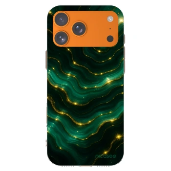 Picasee husă transparentă din silicon pentru Apple iPhone 17 Pro Max - Emerald