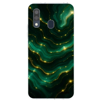 Picasee husă transparentă din silicon pentru Samsung Galaxy A40 A405F - Emerald