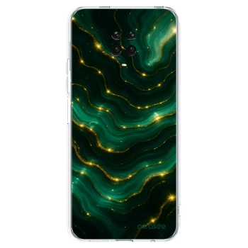 Picasee husă transparentă din silicon pentru Xiaomi Redmi Note 9 Pro - Emerald