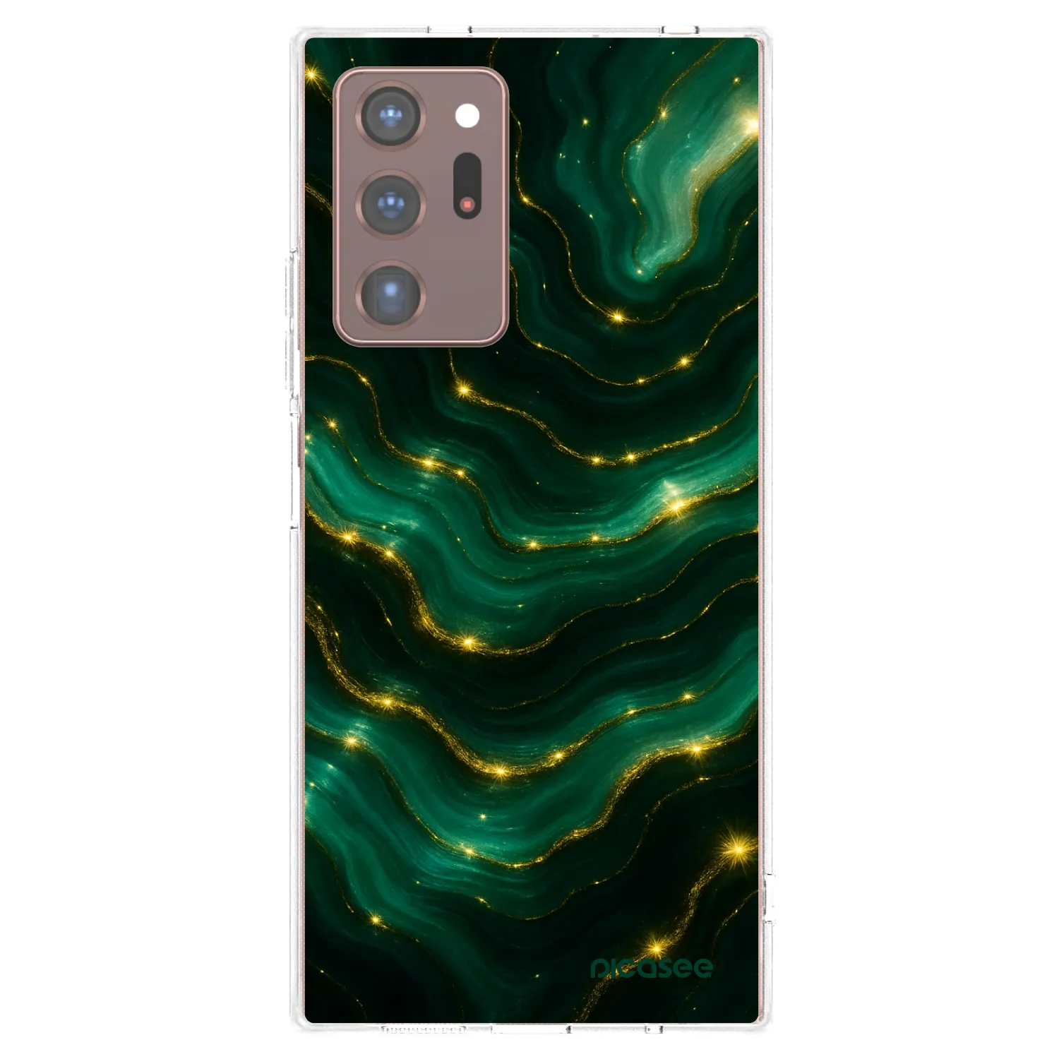 Picasee husă transparentă din silicon pentru Samsung Galaxy Note 20 Ultra - Emerald