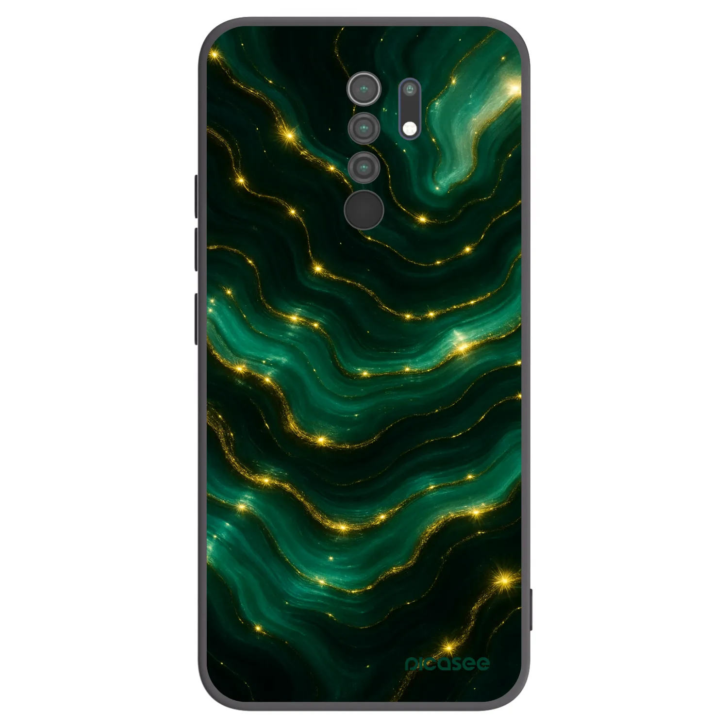 Picasee husă neagră din silicon pentru Xiaomi Redmi 9 - Emerald