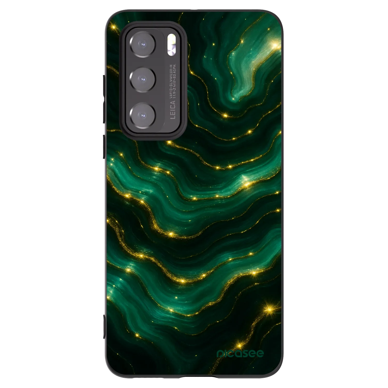 Picasee husă neagră din silicon pentru Huawei P40 - Emerald