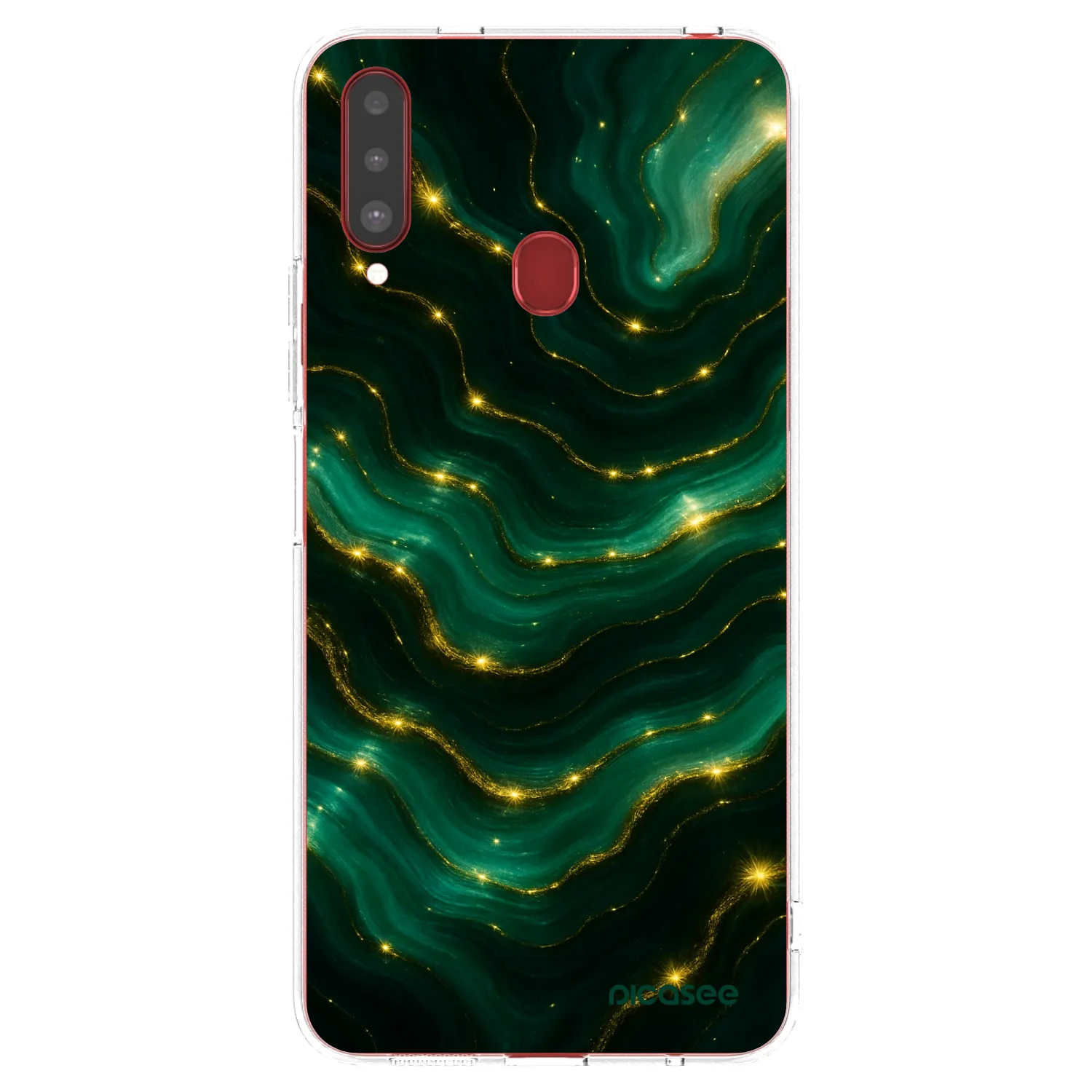 Picasee husă transparentă din silicon pentru Samsung Galaxy A20s - Emerald