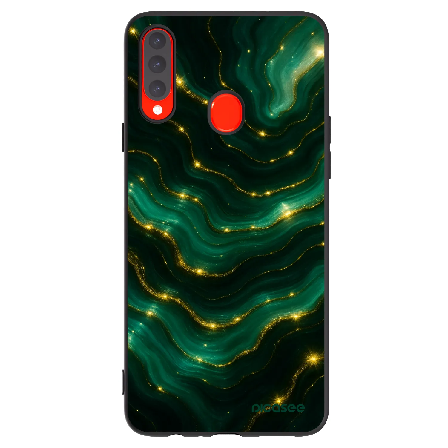 Picasee husă neagră din silicon pentru Samsung Galaxy A20s - Emerald