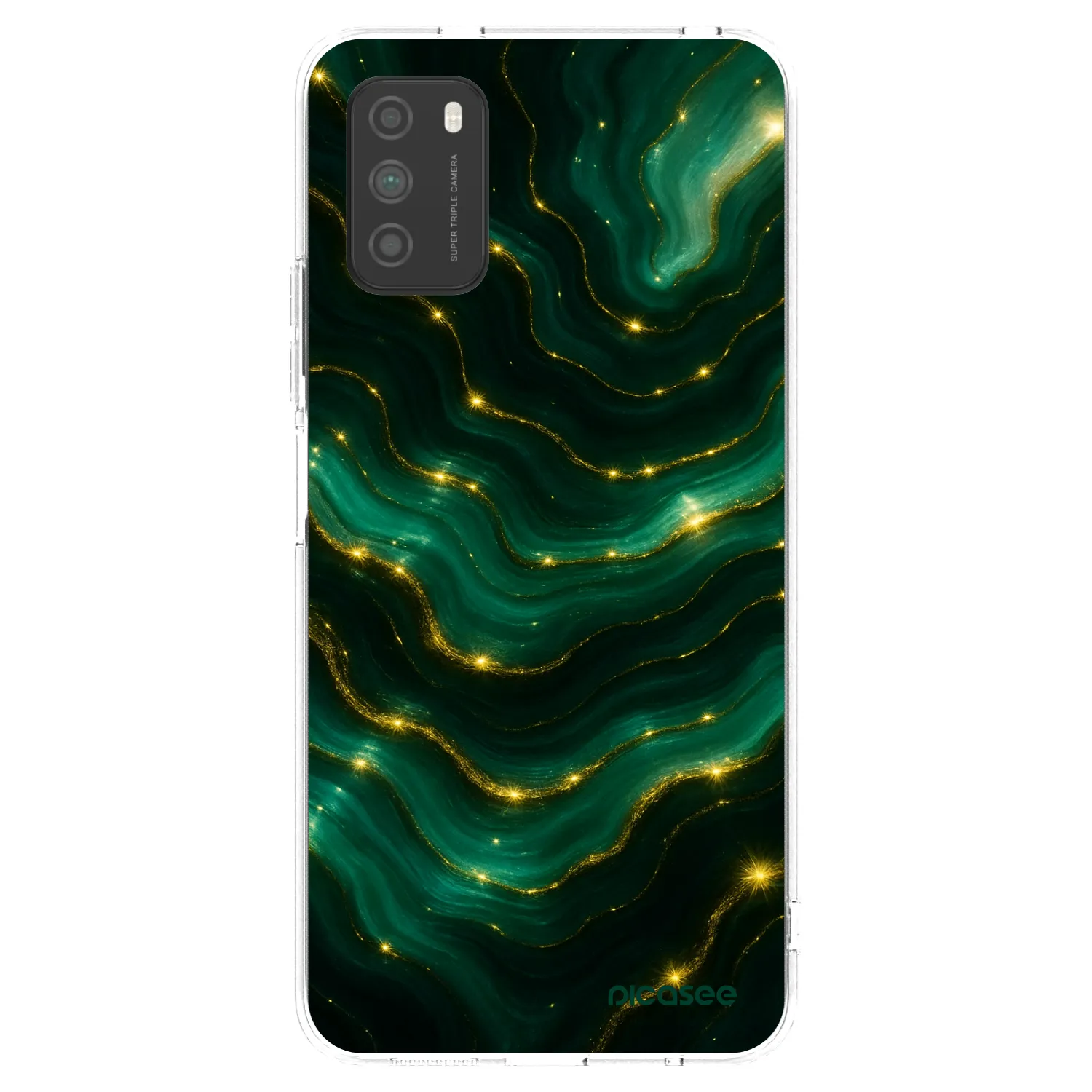 Picasee husă transparentă din silicon pentru Xiaomi Poco M3 - Emerald
