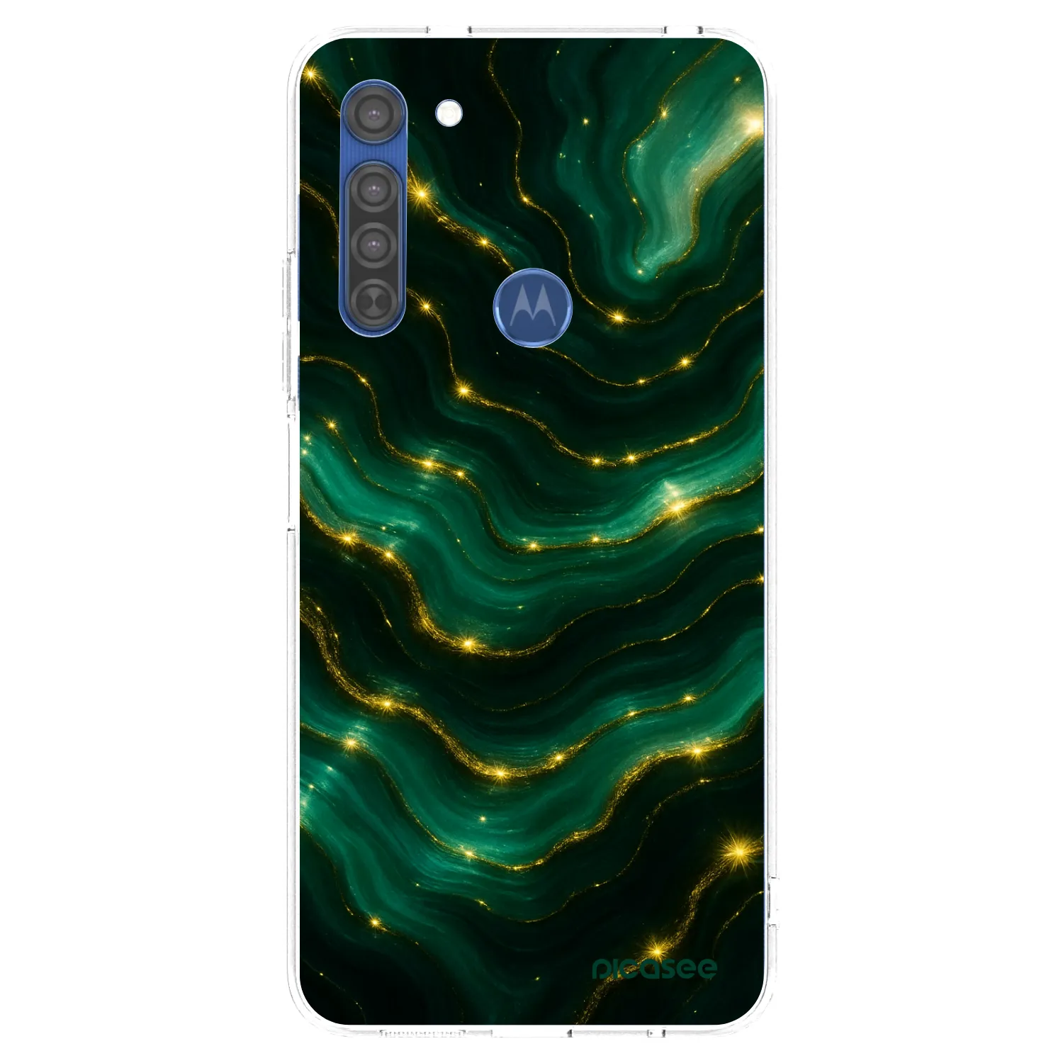 Picasee husă transparentă din silicon pentru Motorola Moto G8 - Emerald