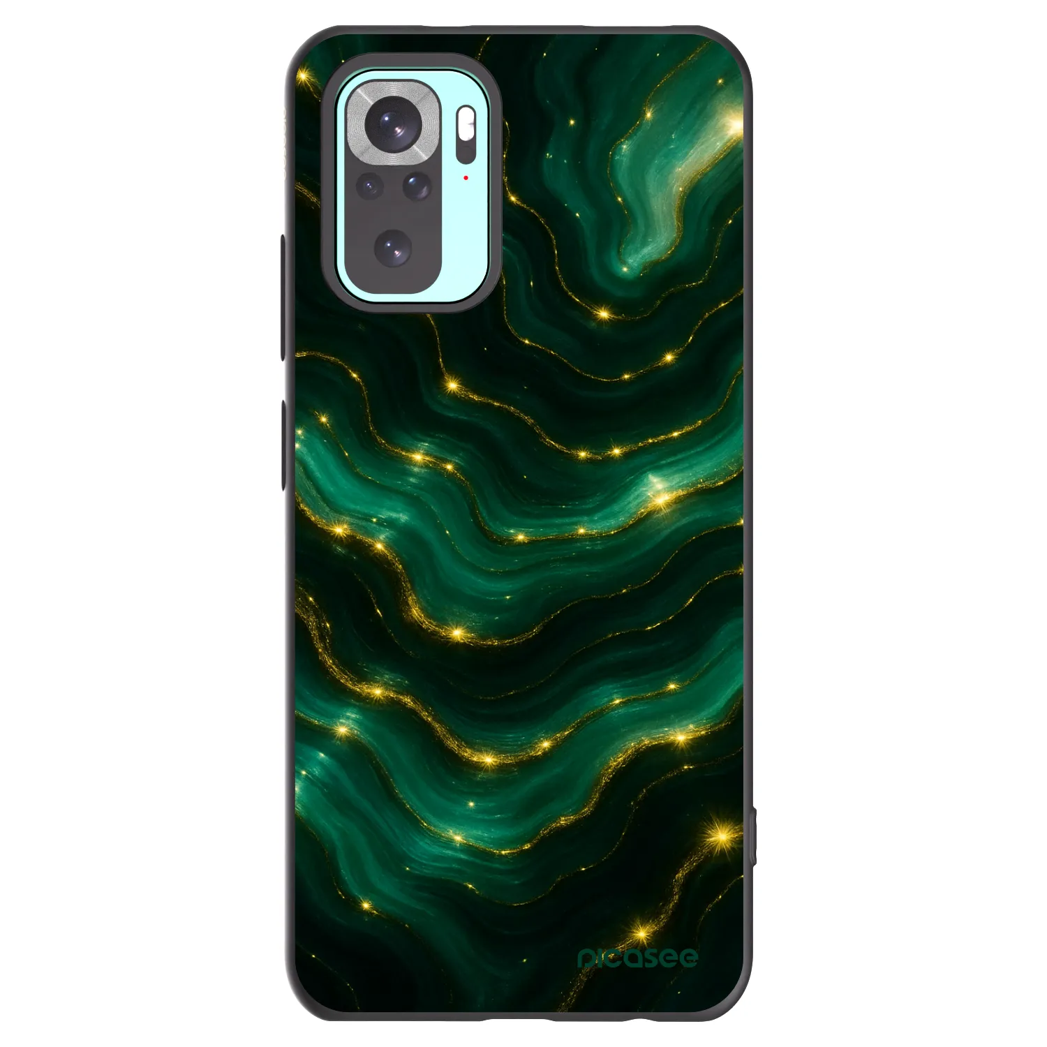 Picasee husă neagră din silicon pentru Xiaomi Redmi Note 10 Pro - Emerald