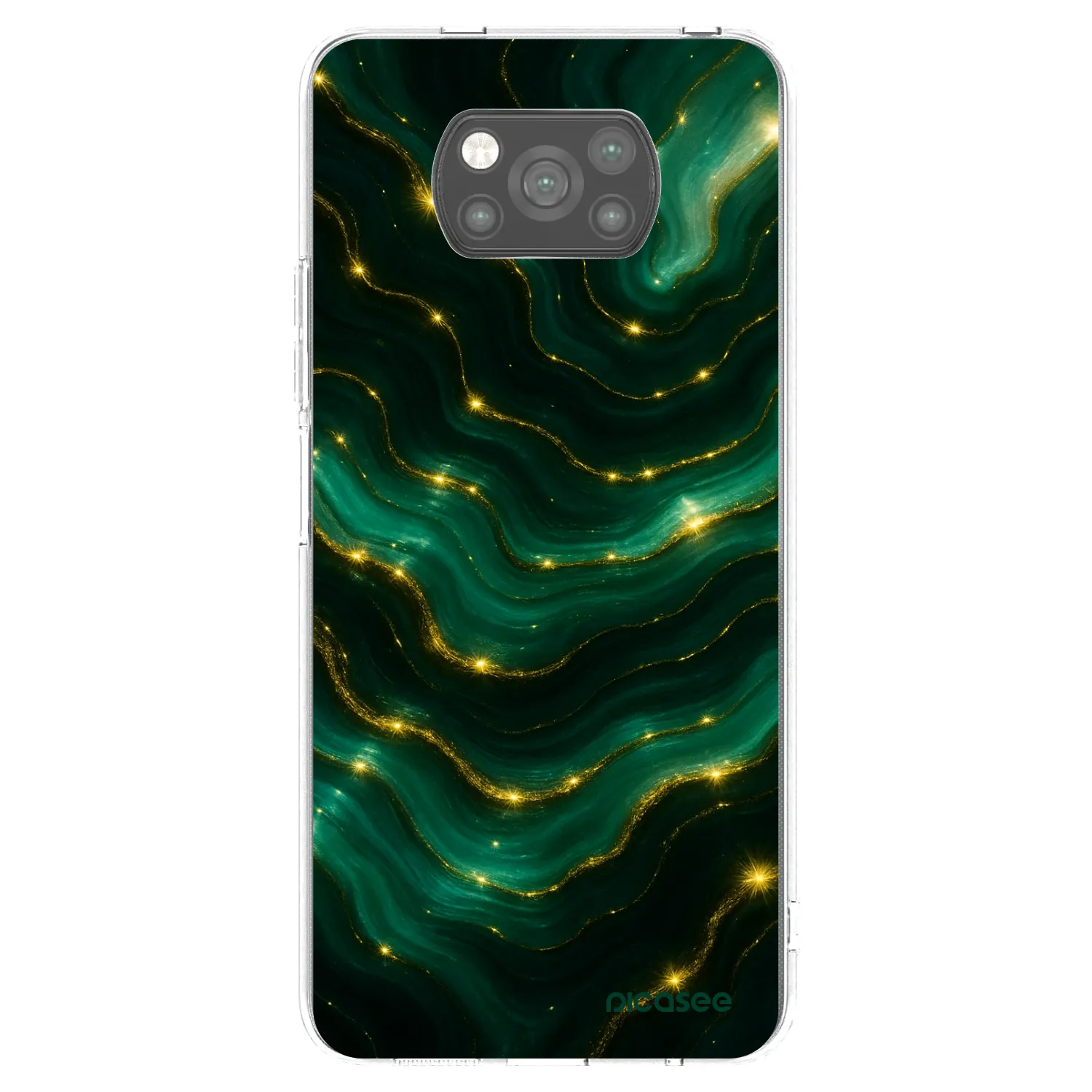 Picasee husă neagră din silicon pentru Xiaomi Poco X3 Pro - Emerald