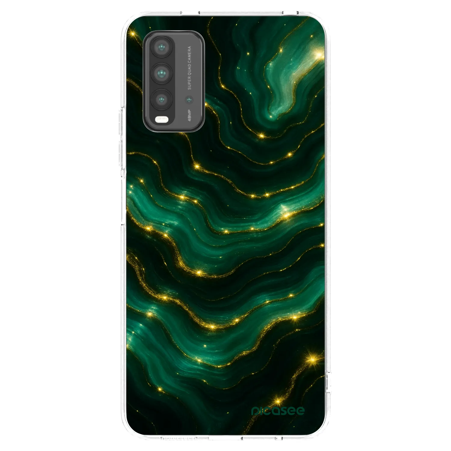 Picasee husă neagră din silicon pentru Xiaomi Redmi 9T - Emerald