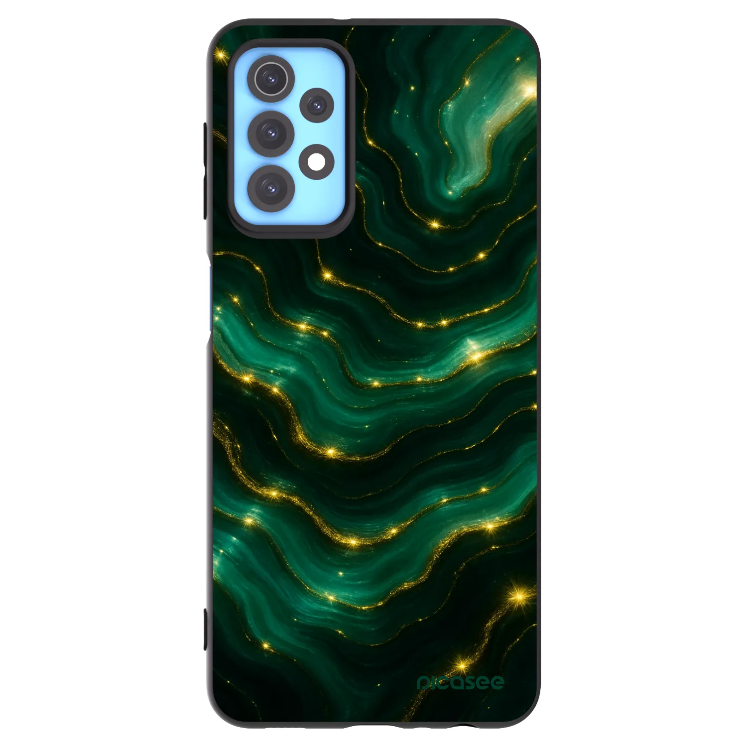 Picasee husă neagră din silicon pentru Samsung Galaxy A32 4G SM-A325F - Emerald