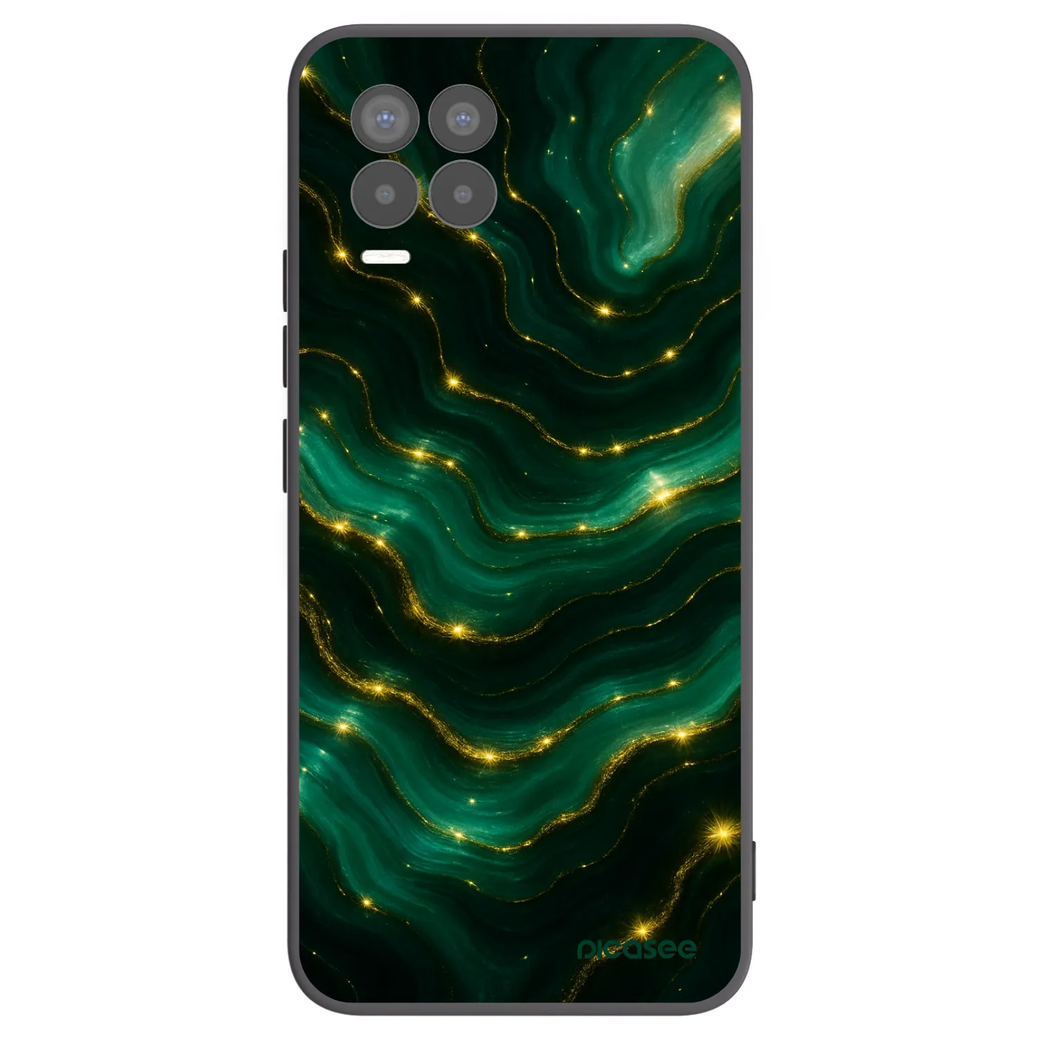 Picasee husă neagră din silicon pentru Realme 8 Pro - Emerald