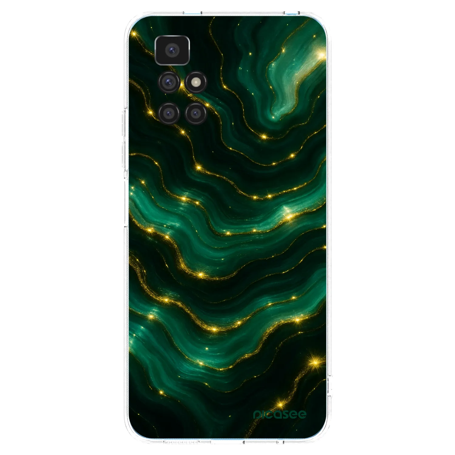 Picasee husă transparentă din silicon pentru Xiaomi Redmi 10 - Emerald