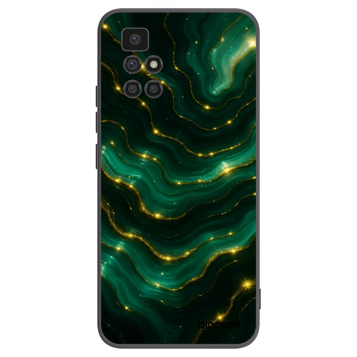 Picasee husă neagră din silicon pentru Xiaomi Redmi 10 - Emerald