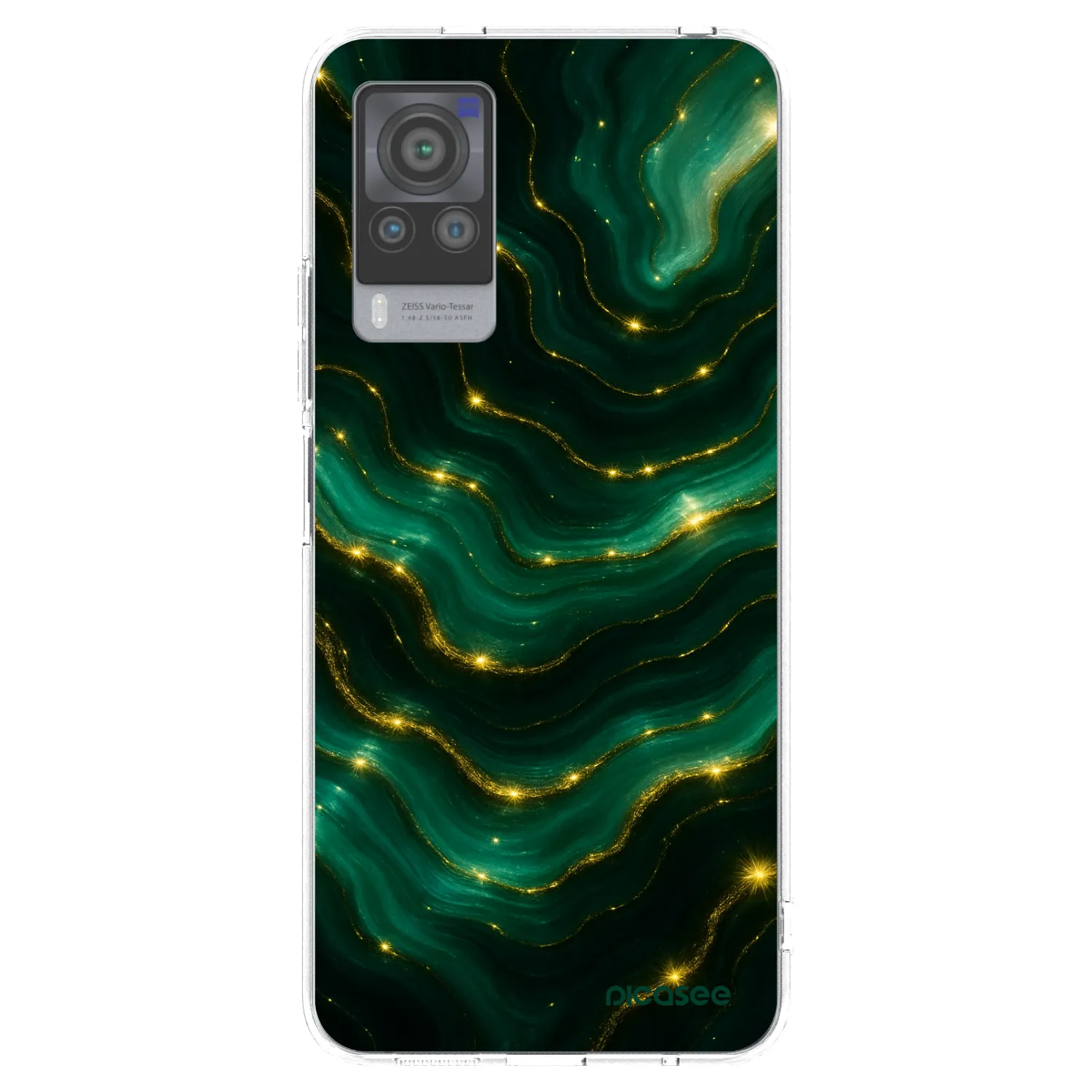 Picasee husă transparentă din silicon pentru Vivo X60 Pro 5G - Emerald