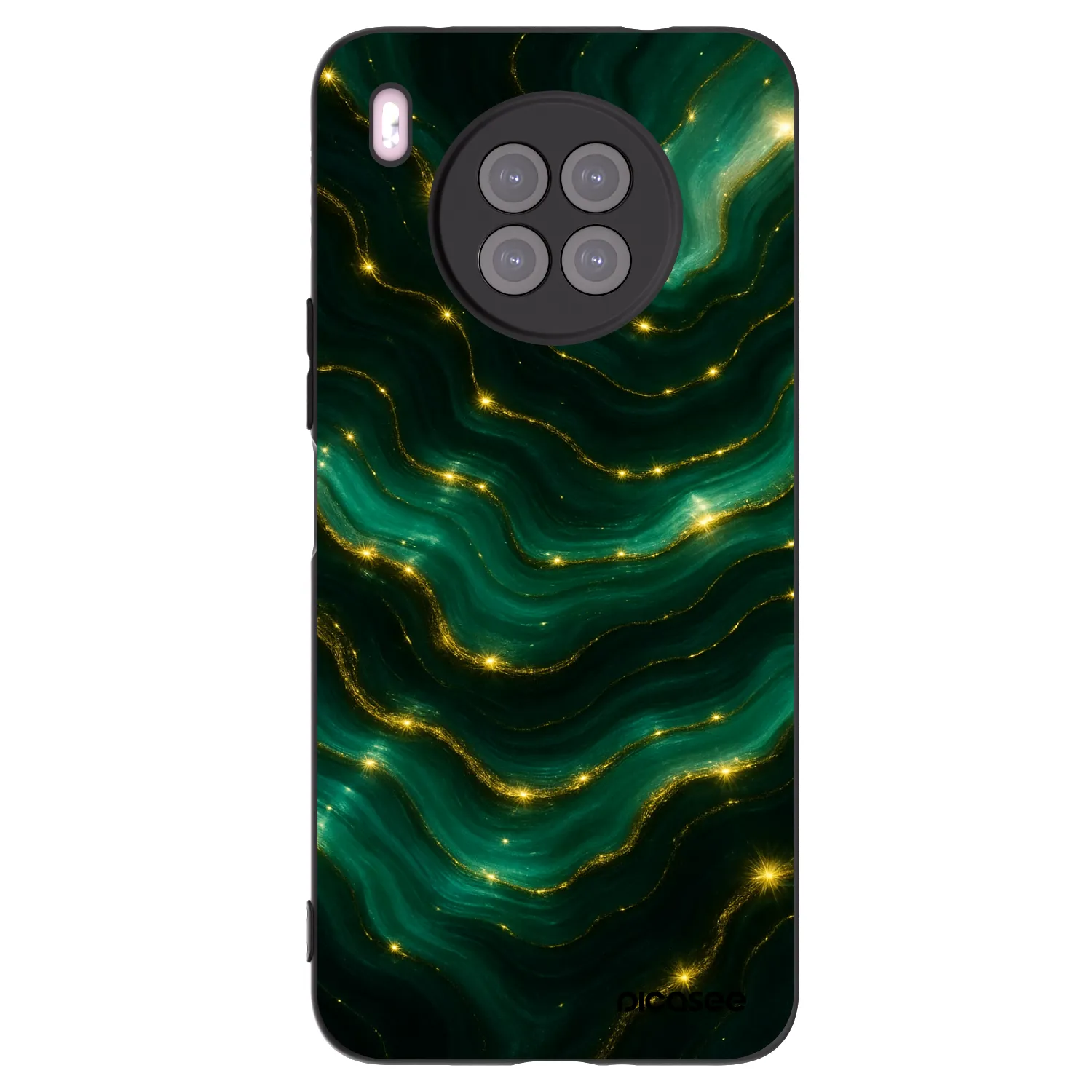 Picasee husă neagră din silicon pentru Huawei Nova 8i - Emerald