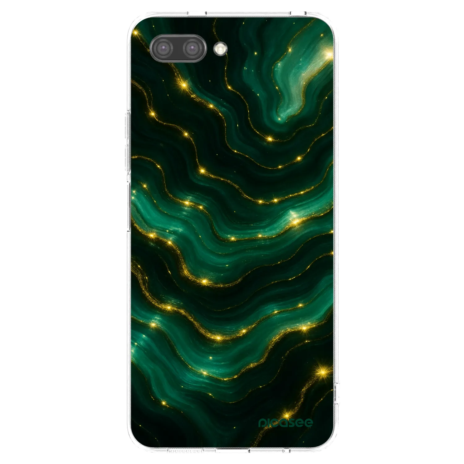 Picasee husă transparentă din silicon pentru Honor 10 - Emerald