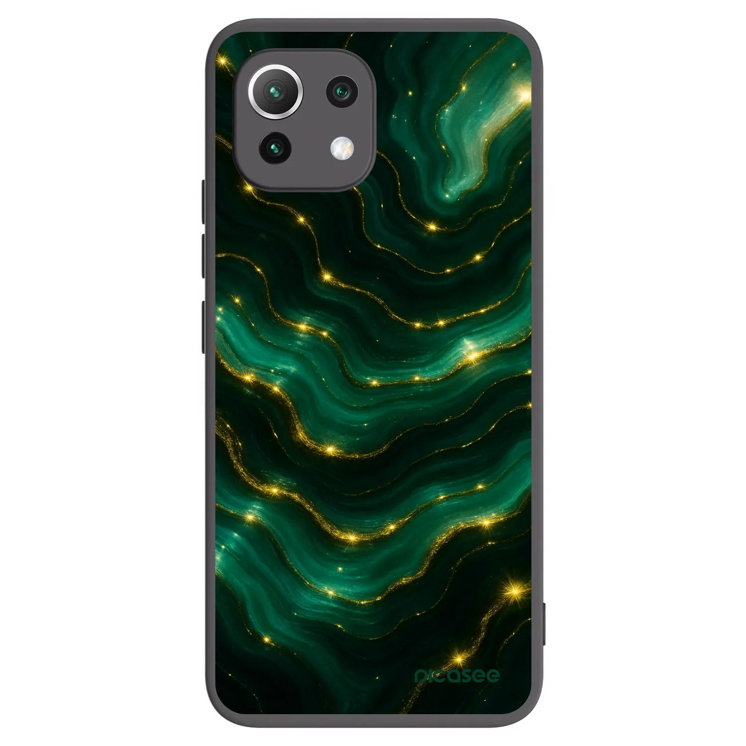 Picasee husă neagră din silicon pentru Xiaomi 11 Lite 5G NE - Emerald