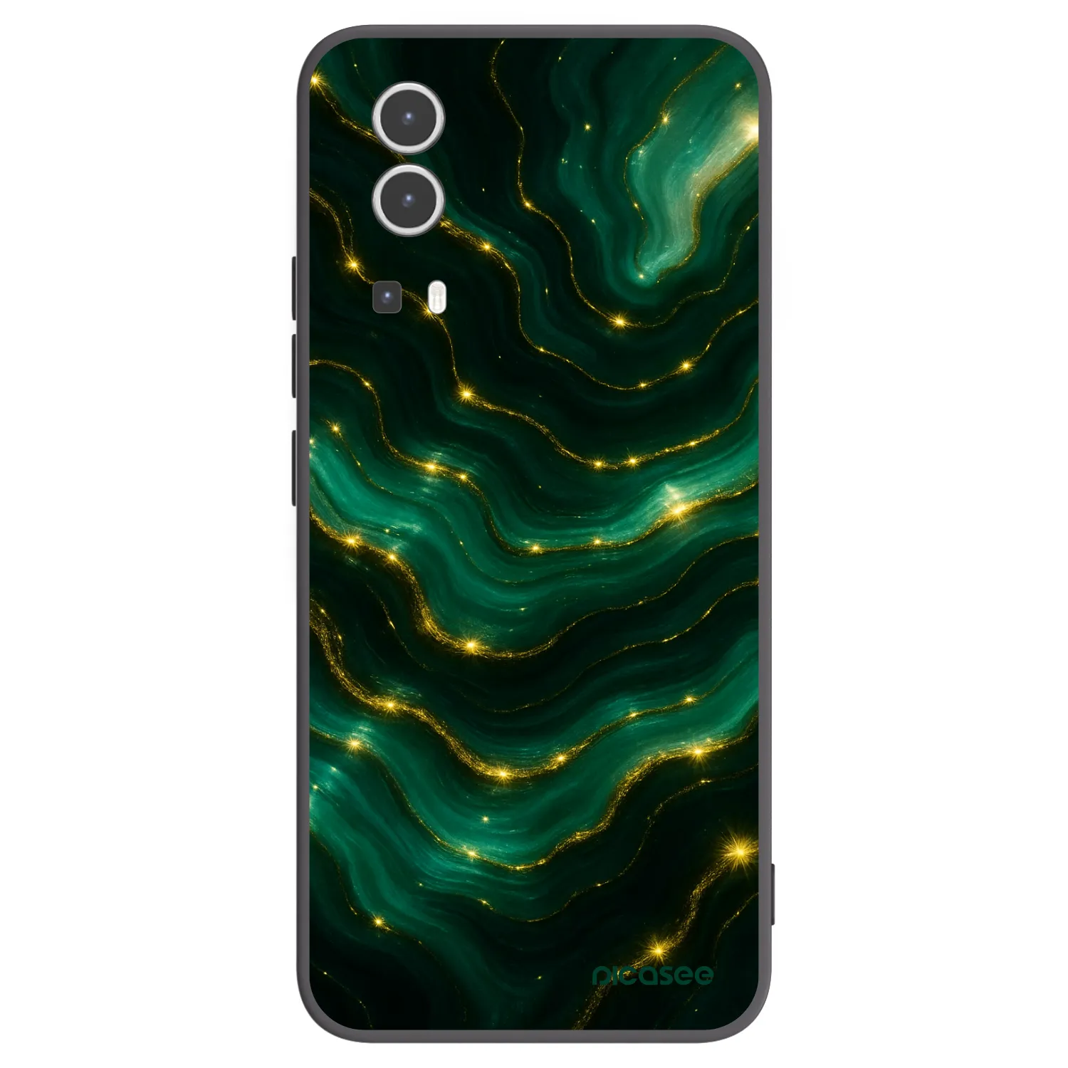Picasee husă neagră din silicon pentru Vivo Y72 5G - Emerald